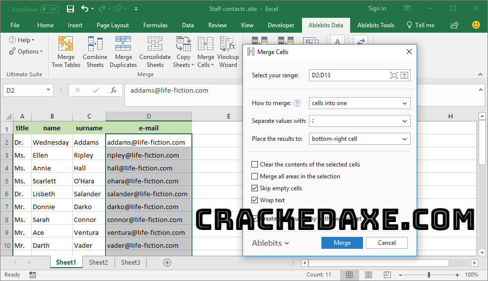 Ultimate Suite for Excel Crack